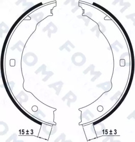 Комлект тормозных накладок FOMAR Friction FO 9057